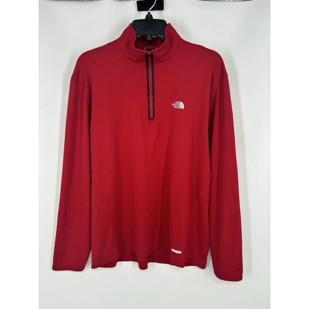 The North‎ Face VaporWick Waffle Knit Thermal 1/4 Zip Pullover Sweatshirt Large